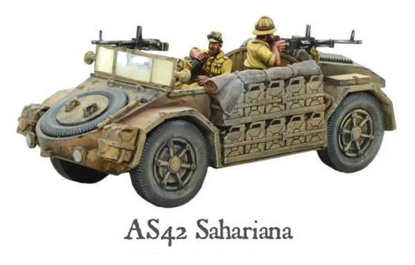 Warlord Games 28mm Bolt Action - Italian Forces - AS42 Sahariana Scout Car
