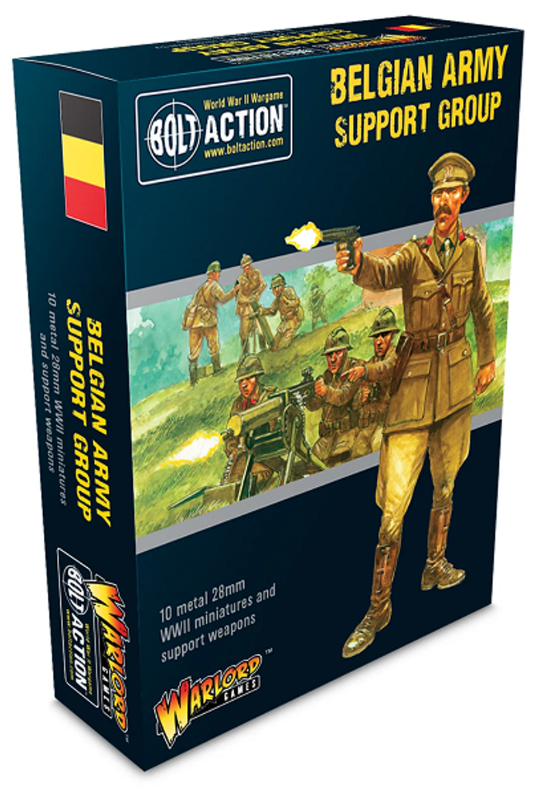 Warlord Games 28mm Bolt Action - Belgian Forces - Belgian Army Support Group