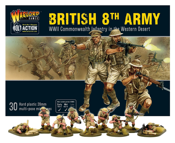 Warlord Games 28mm Bolt Action - British Forces - British 8th Army Infantry1939-1943
