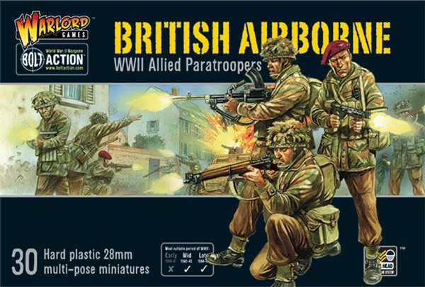 Warlord Games 28mm Bolt Action - British Forces - British Airborne Allied Paratroopers 1943-1945