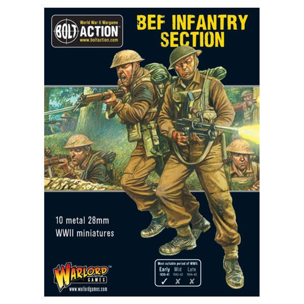Warlord Games 28mm Bolt Action - British Forces - British Expeditionary Force Infantry Section 1939-1941