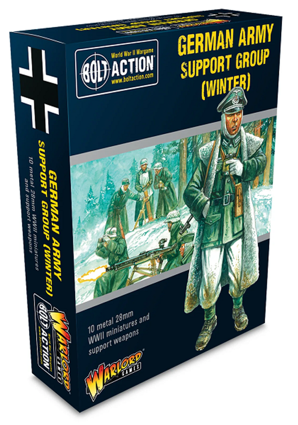 Warlord Games 28mm Bolt Action - German Forces - German Army Support Group in Winter Uniform
