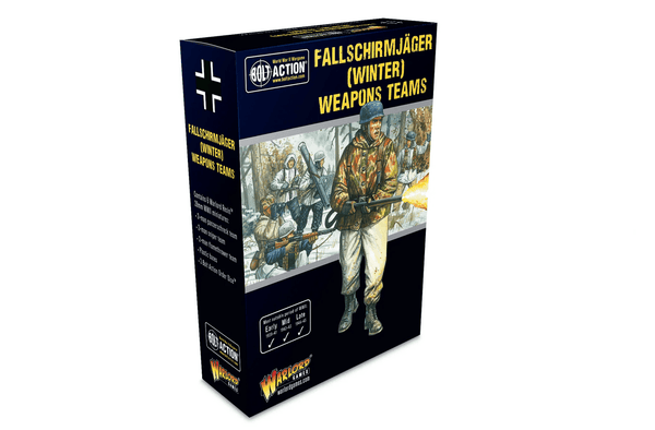 Warlord Games 28mm Bolt Action - German Forces - Fallschirmjager in Winter Uniform 1939-1945 - Weapon Teams