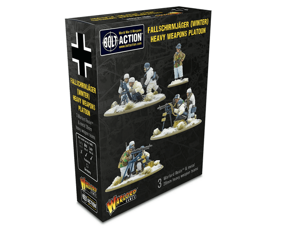 Warlord Games 28mm Bolt Action - German Forces - Fallschirmjager in Winter Uniform 1942-1945 - Heavy Weapons Platoon
