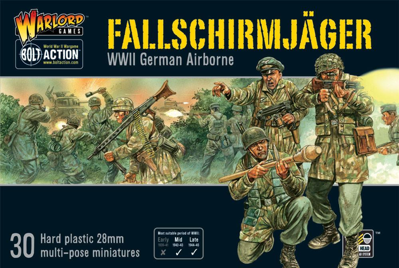 Warlord Games 28mm Bolt Action - German Forces - Fallschirmjager Paratroopers 1942-1945