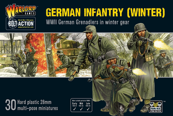Warlord Games 28mm Bolt Action - German Forces - German Infantry in Winter Uniform 1939-1945