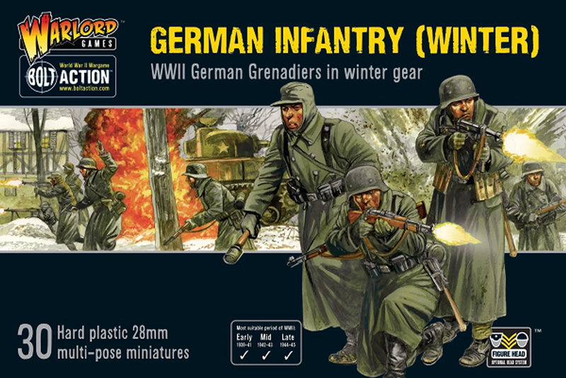 Warlord Games 28mm Bolt Action - German Forces - German Infantry in Winter Uniform 1939-1945