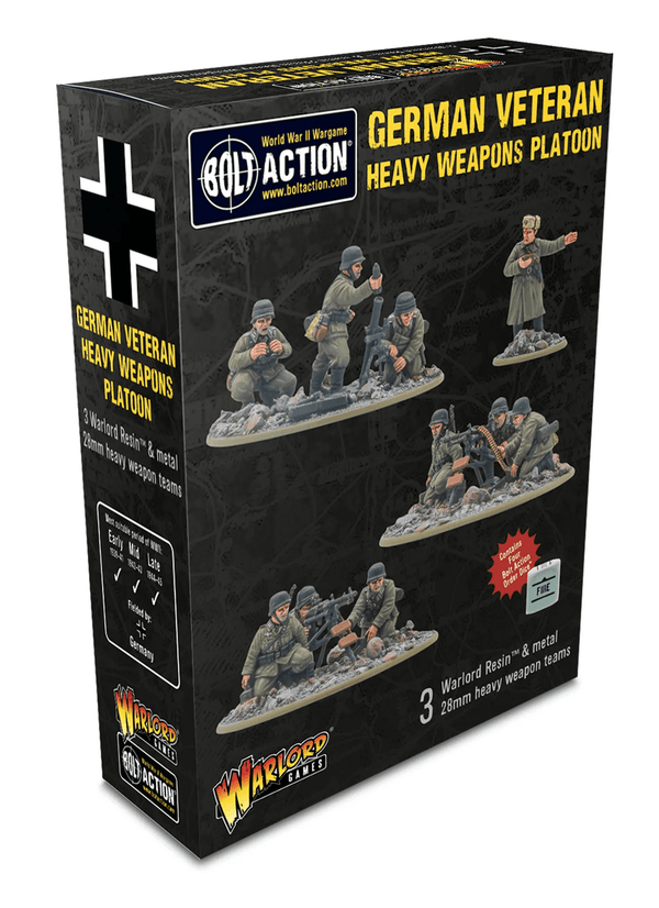 Warlord Games 28mm Bolt Action - German Forces - German Veteran Infantry 1939-1945 - Heavy Weapons Platoon