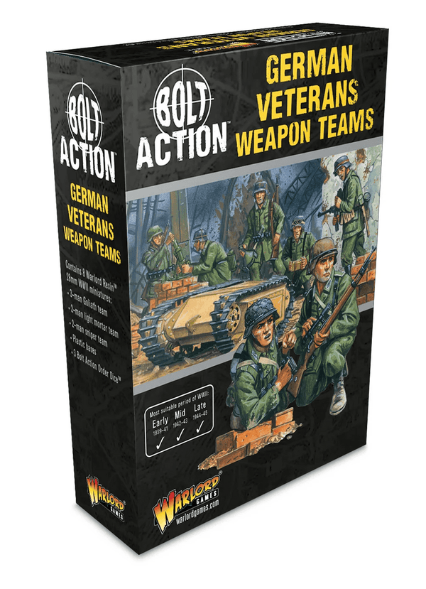 Warlord Games 28mm Bolt Action - German Forces - German Veteran Infantry 1939-1945 - Weapon Teams