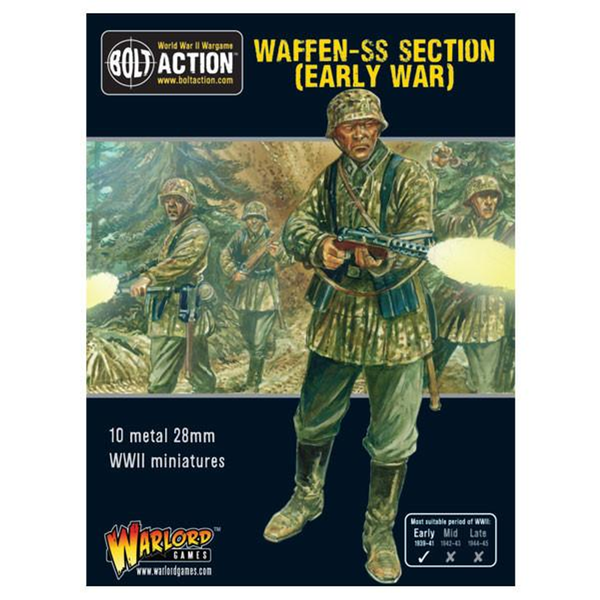 Warlord Games 28mm Bolt Action - German Forces - Waffen-SS Squad 1939-1942