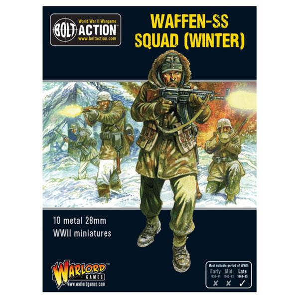 Warlord Games 28mm Bolt Action - German Forces - Waffen-SS Squad in Winter Uniform 1944-1945