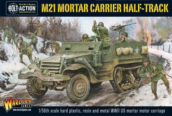 Warlord Games 28mm Bolt Action - US Forces - M21 Mortar Carrier Half-Track Model Kit