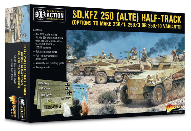 Warlord Games 28mm Bolt Action - German Forces - Sd.Kfz.250 Alte Half-Track - 250/1, 250/3, or 250/10