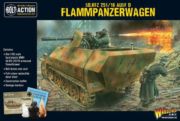 Warlord Games 28mm Bolt Action - German Forces - Sd.Kfz.251/16 Flammpanzerwagen Half-Track