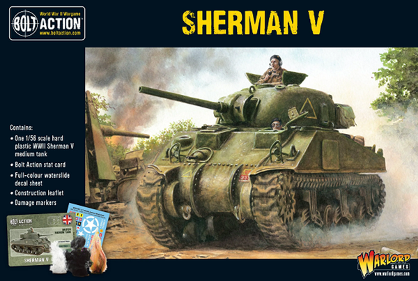 Warlord Games 28mm Bolt Action - British Forces - Sherman V Medium Tank