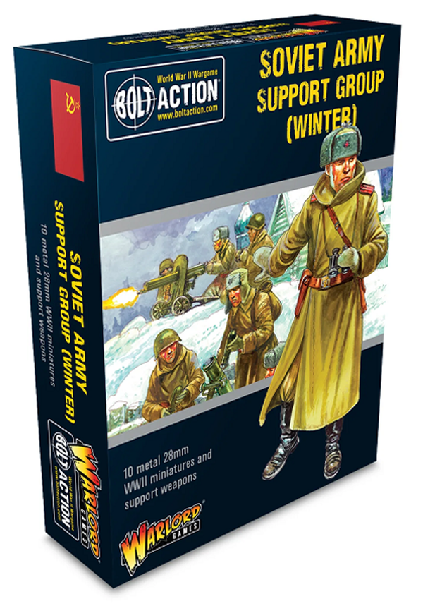 Warlord Games 28mm Bolt Action - Soviet Forces - Army Support Group in Winter Uniform