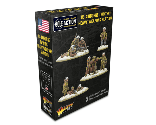 Warlord Games 28mm Bolt Action - US Forces - Airborne in Winter Uniform 1944-1945 - Heavy Weapons Platoon