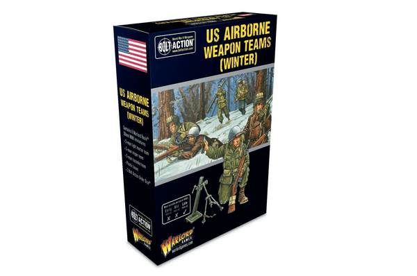 Warlord Games 28mm Bolt Action - US Forces - Airborne in Winter Uniform 1944-1945 - Weapon Teams