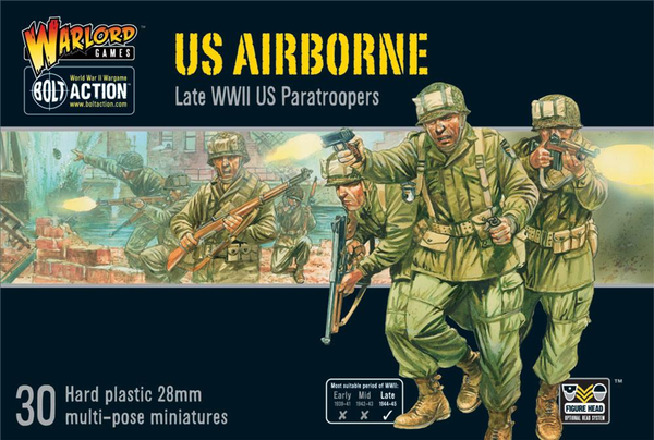 Warlord Games 28mm Bolt Action - US Forces - Airborne Paratroopers 1944-1945