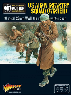 Warlord Games 28mm Bolt Action - US Forces - Army Infantry Squad in Winter Clothing 1942-1945