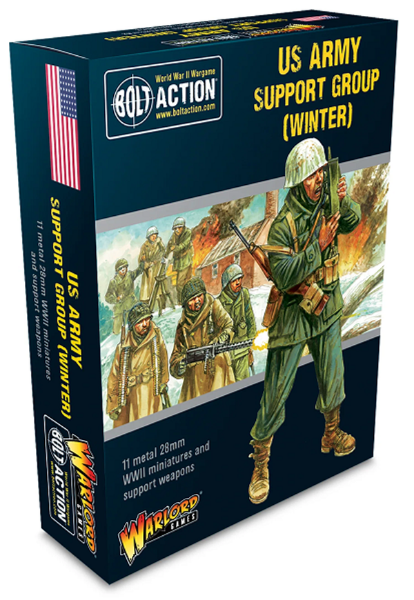 Warlord Games 28mm Bolt Action - US Forces - Army Support Group in Winter Uniform