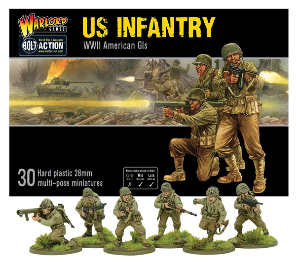 Warlord Games 28mm Bolt Action - US Forces - Infantry WWII American GIs 1942-1945