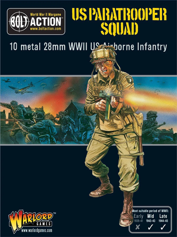 Warlord Games 28mm Bolt Action - US Forces - Paratrooper Squad 1942-1945