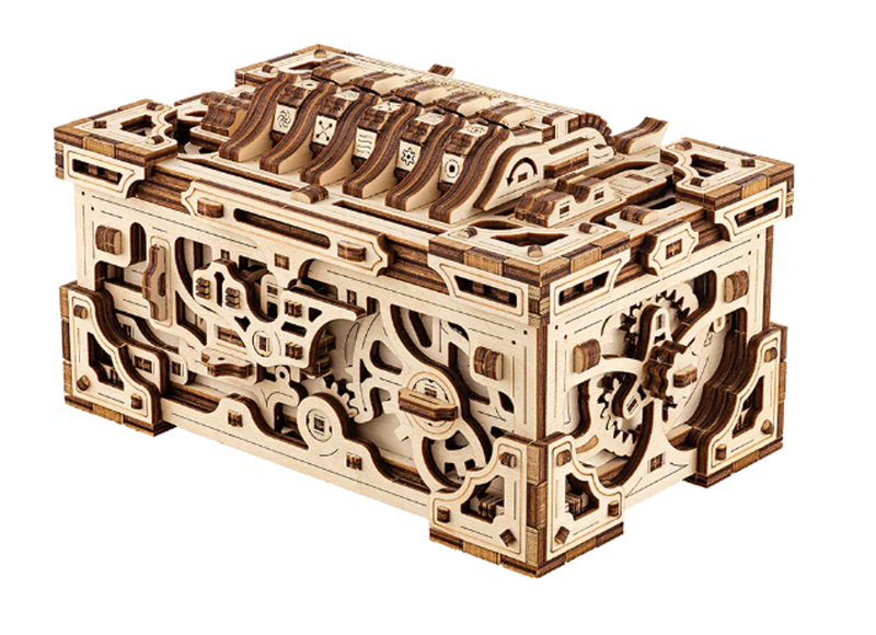 Wood Trick Enigma Chest 3D Wooden Model Kit