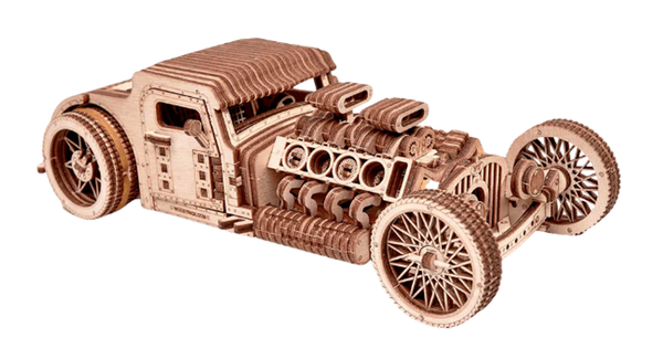 Wood Trick Hot Rod 3D Wooden Model Kit