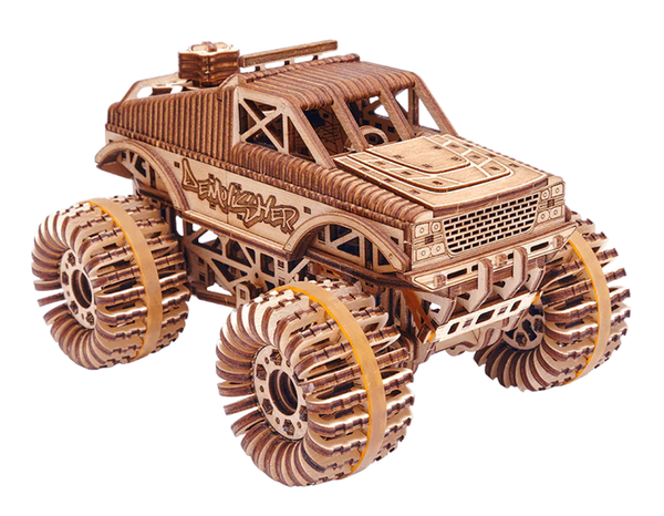 Wood Trick Monster Truck 3D Wooden Model Kit
