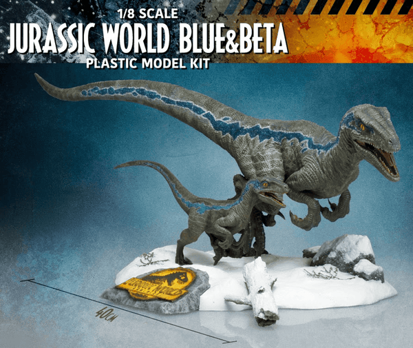 X-Plus 1/8 Jurassic Park Blue and Beta Velociraptors